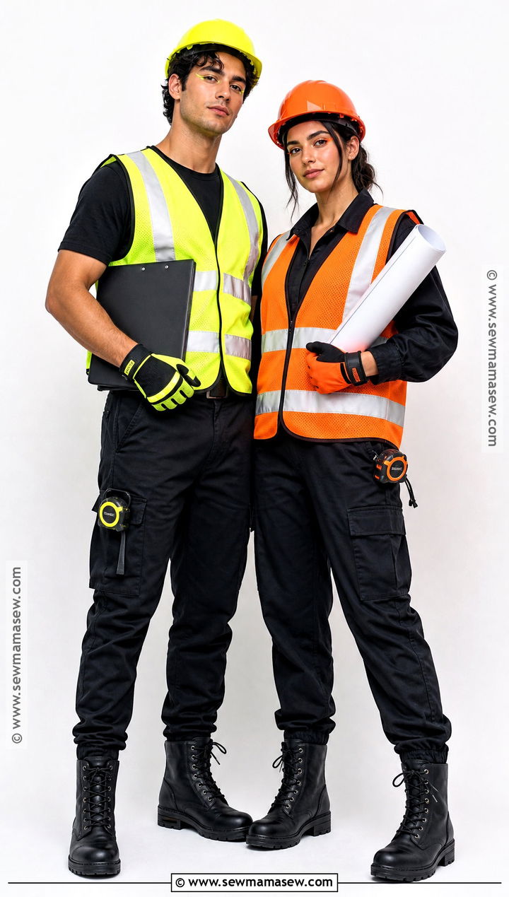 Matching Couple Neon Construction Worker Costume - 35 neon construction worker costume ideas