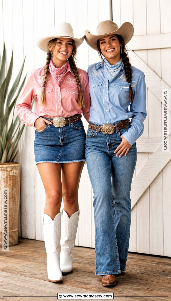 Matching Cowgirl Costume - 35 best friends halloween costumes