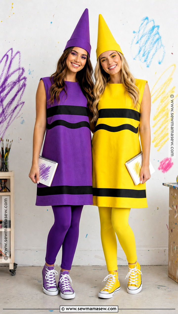 Matching Crayon Best Friend Costume - 40 matching costumes for best friends