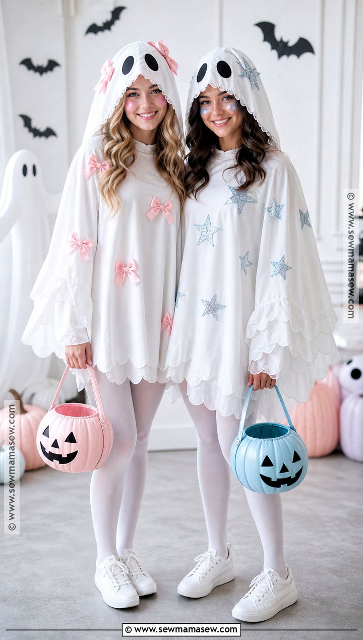 Matching Cute Ghost Duo Costume - 35 duo halloween costumes cute