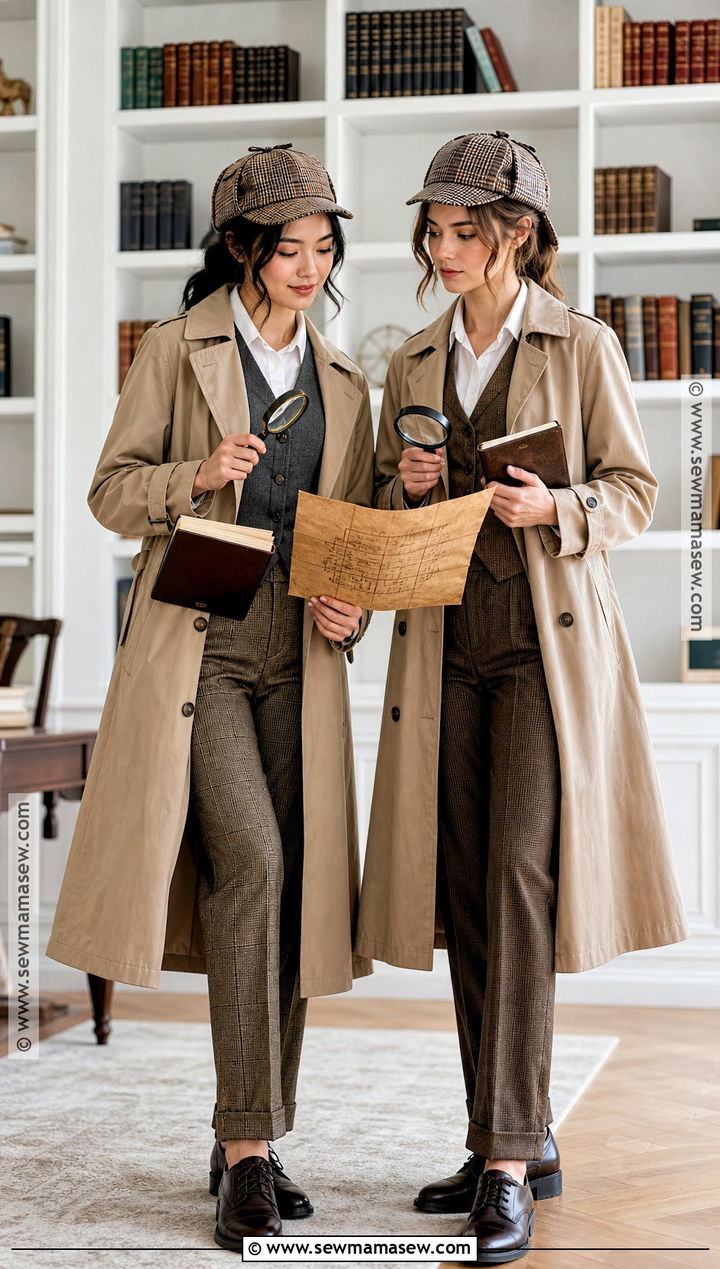 Matching Detective Costume - 50 matching halloween costumes