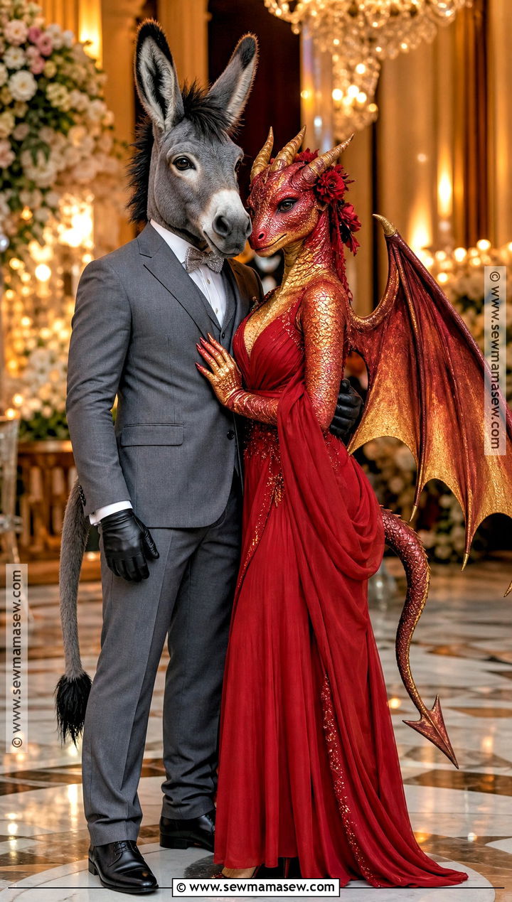 Matching Donkey And Dragon Wedding Costume - 35 donkey and dragon costume ideas