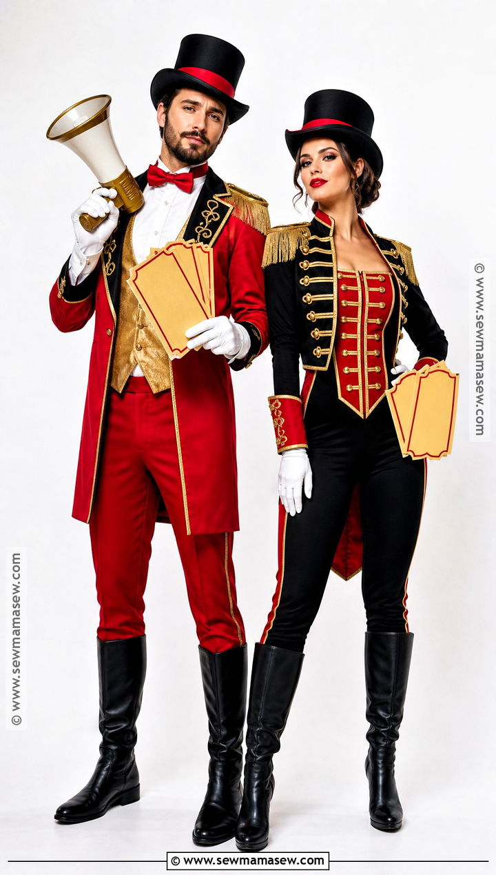 Matching Duo Circus Ringmaster Costumes - 30 circus ringmaster costume ideas