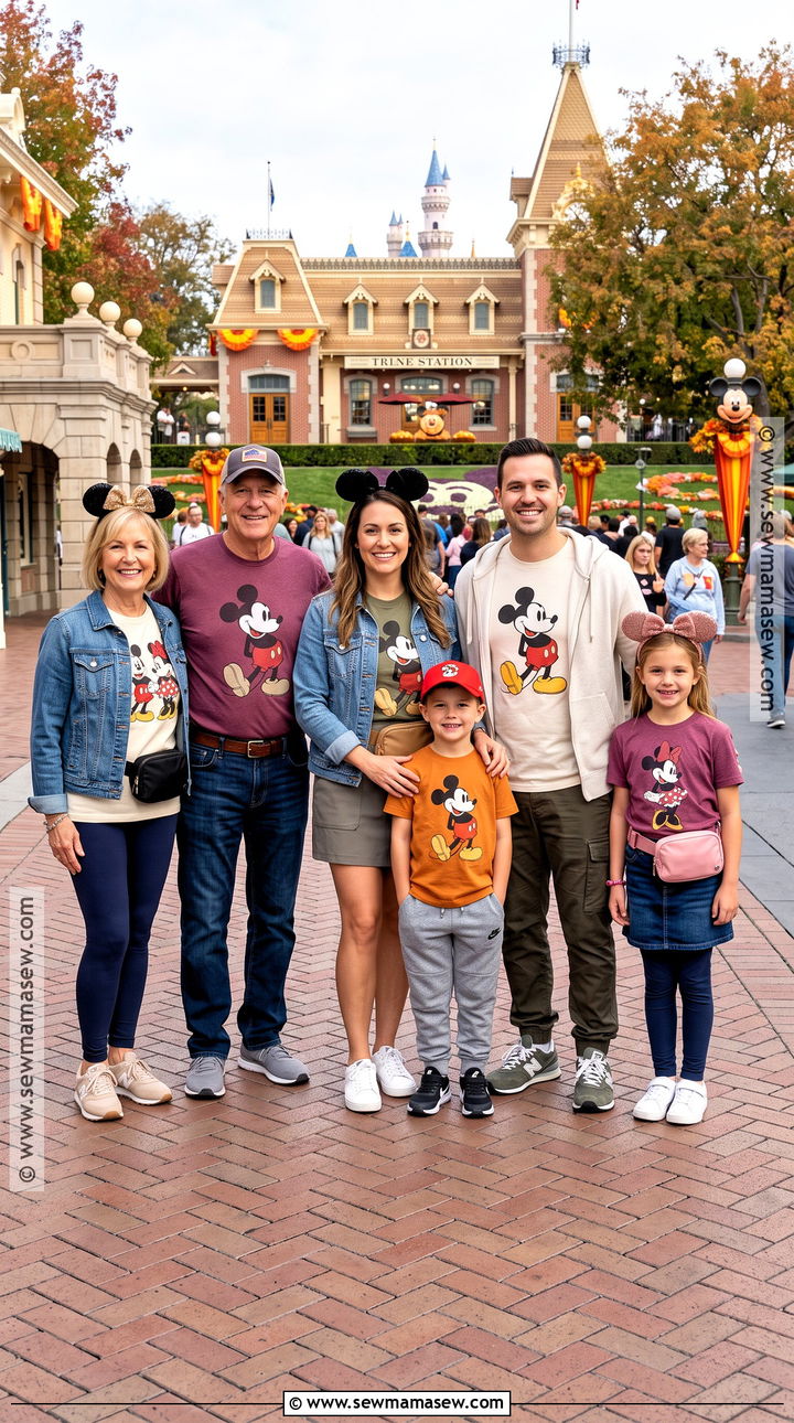 Matching Fall Disney T Shirt Family Outfit - 15 disneyland family outfits fall