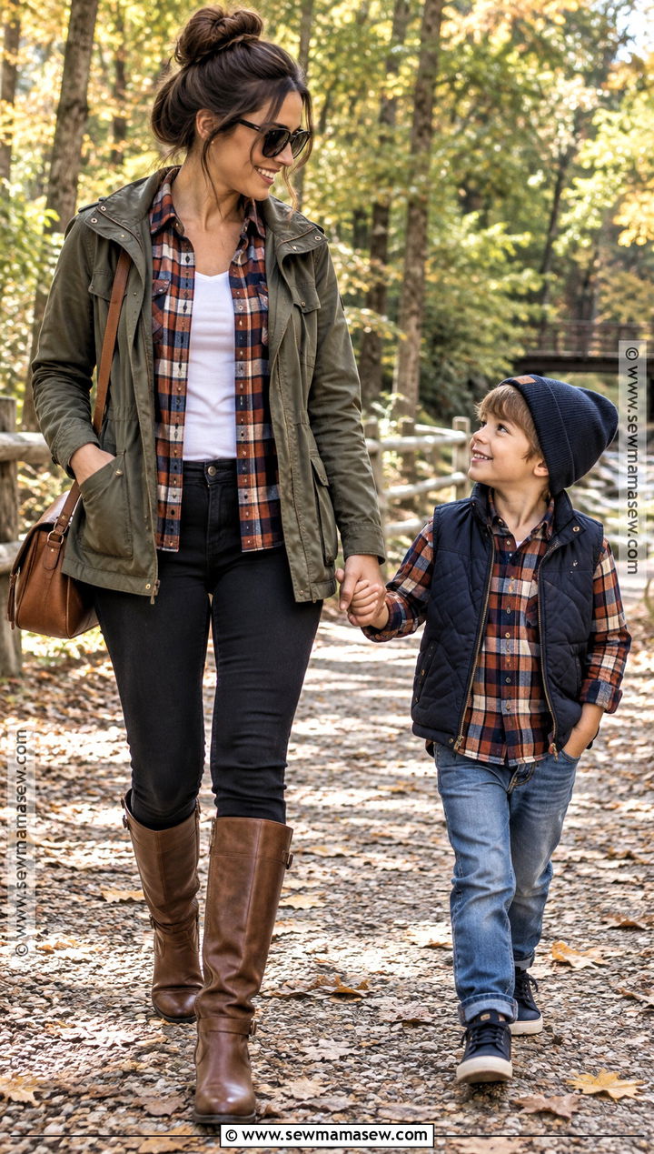 Matching Flannel Fall Mommy and Me Shirts - 15 fall mommy and me shirts
