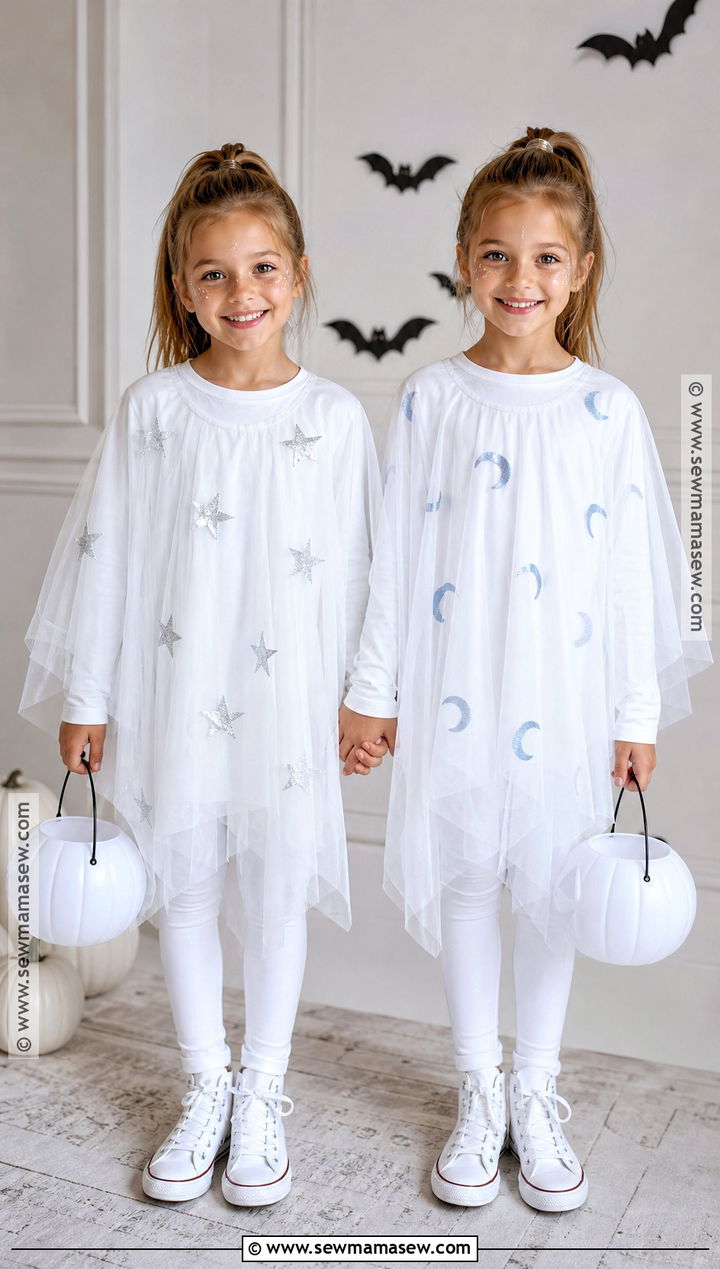 Matching Ghost Twin Costume - 35 twin costume ideas