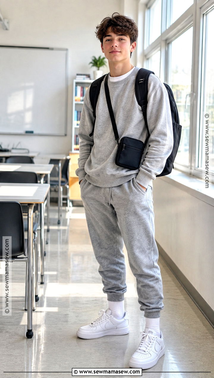 Matching Jogger Set High School Outfit - 25 back to school outfits highschool