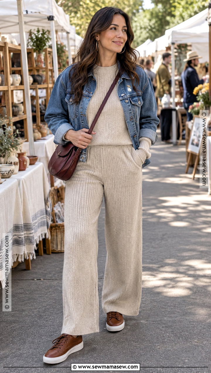 Matching Knit Set Fall Festival Outfit - 25 fall festival outfits