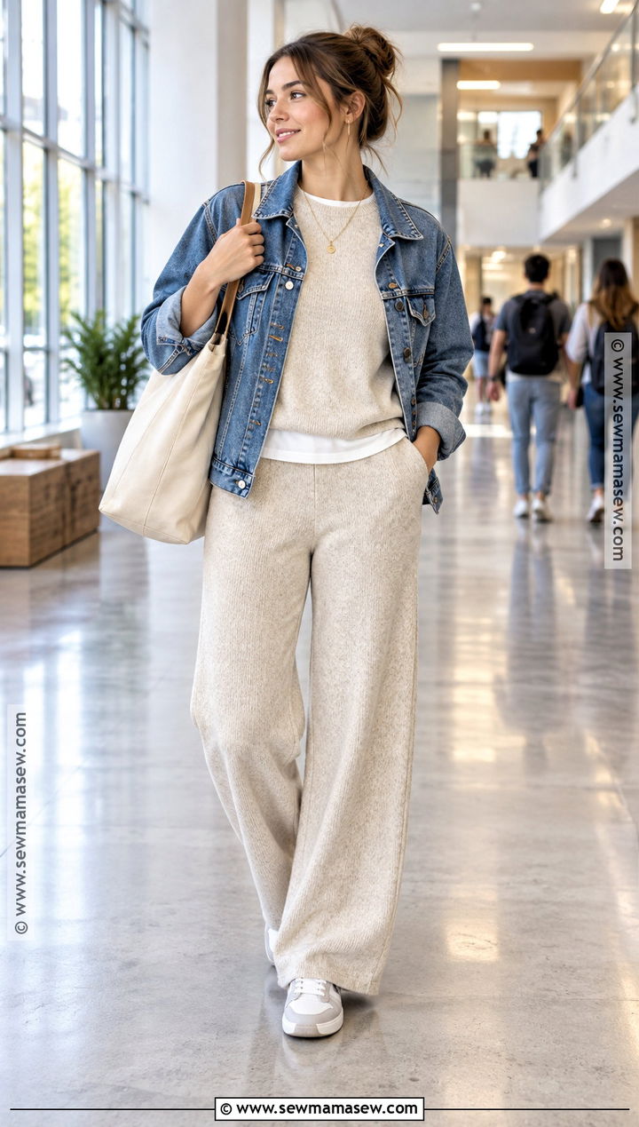 Matching Knit Set Fall School Outfit - 15 fall outfits for school comfy