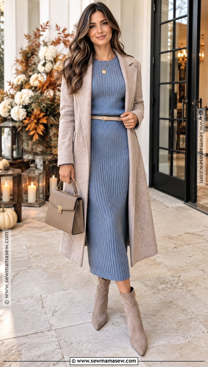 Matching Knit Set Fall Shower Guest Outfit - 20 fall shower outfit for guest ideas