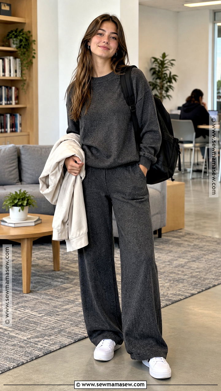 Matching Knit Set Outfit - 15 Back To School Wardrobe Essentials