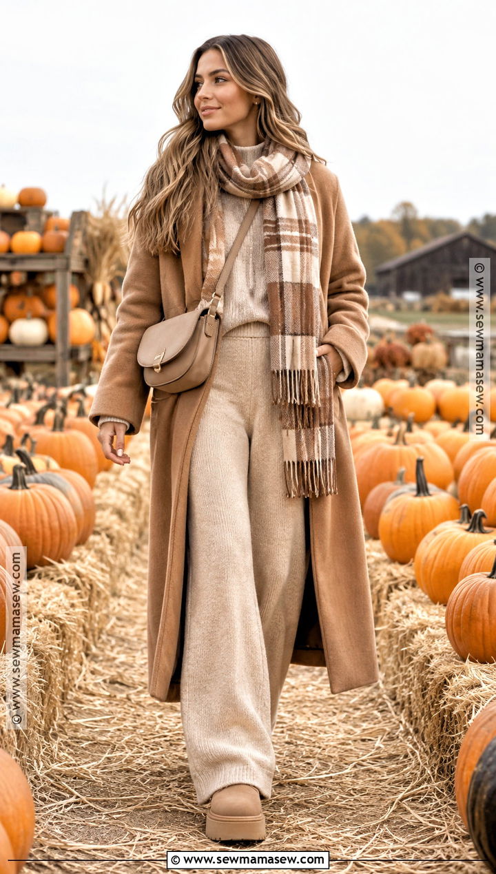 Matching Knit Set Pumpkin Patch Outfit - 20 warm pumpkin patch outfit ideas