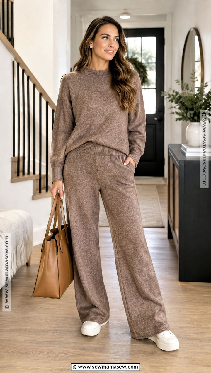 Matching Knit Set Thanksgiving Outfit - 20 Comfy Thanksgiving Day Outfits