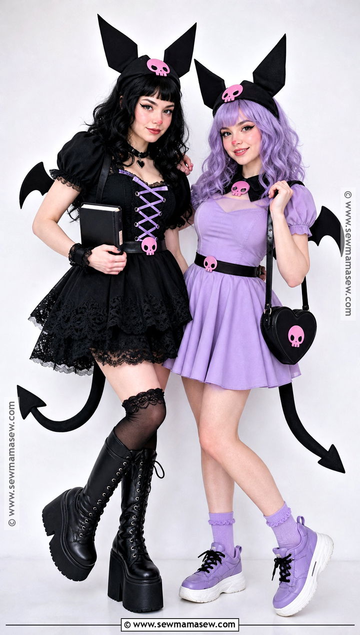 Matching Kuromi Best Friend Costumes - 40 kuromi costume ideas