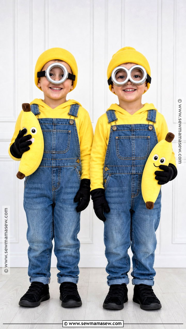 Matching Minions Twins Costume - 30 twins costume ideas