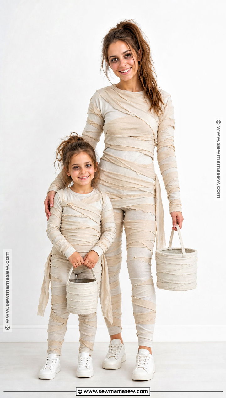 Matching Mummy Mom And Daughter Costume - 35 mom and daughter halloween costumes