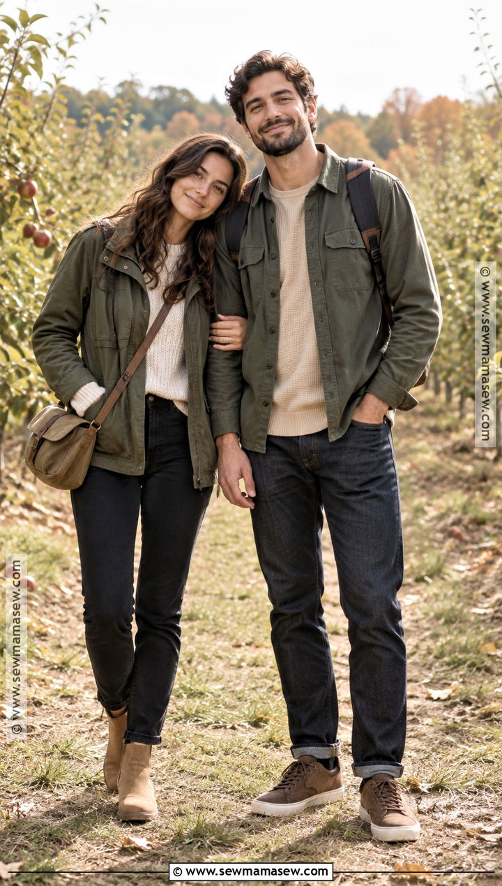Matching Olive Green Fall Outfits - 15 Cute Couple Outfits Matching Fall