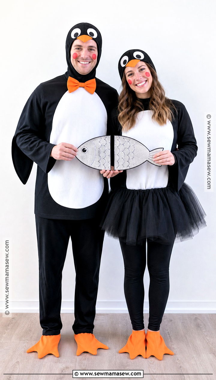Matching Penguin Couple Costume - 35 penguin costume ideas