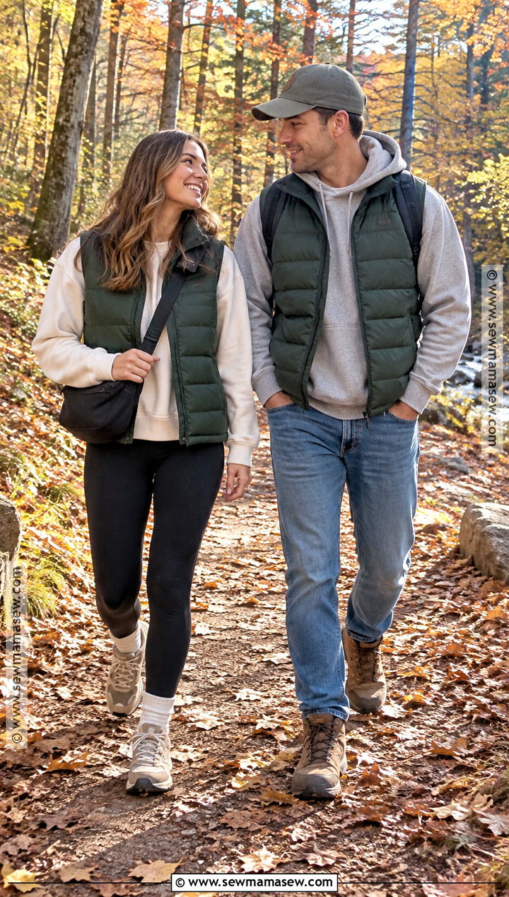 Matching Puffer Vest Fall Outfits - 15 Cute Couple Outfits Matching Fall