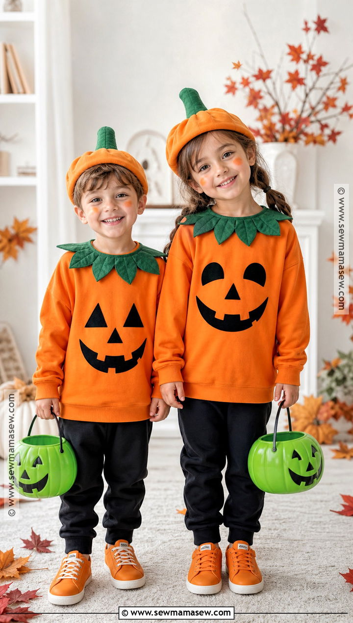 Matching Pumpkin Costume - 50 matching halloween costumes