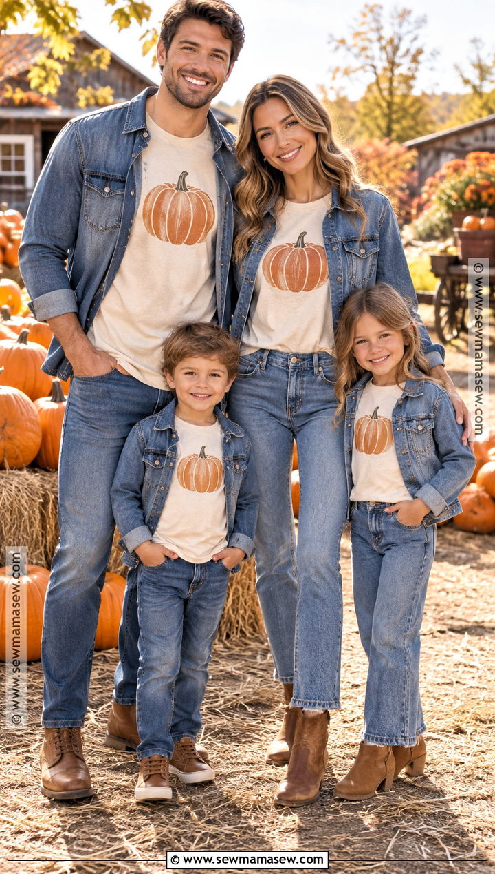 Matching Pumpkin Patch Family Shirts With Jeans - 15 pumpkin patch shirts for family
