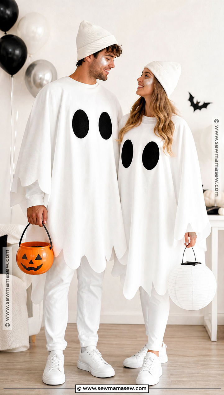 Matching Sheet Ghost Couple Costume - 40 easy couple costumes