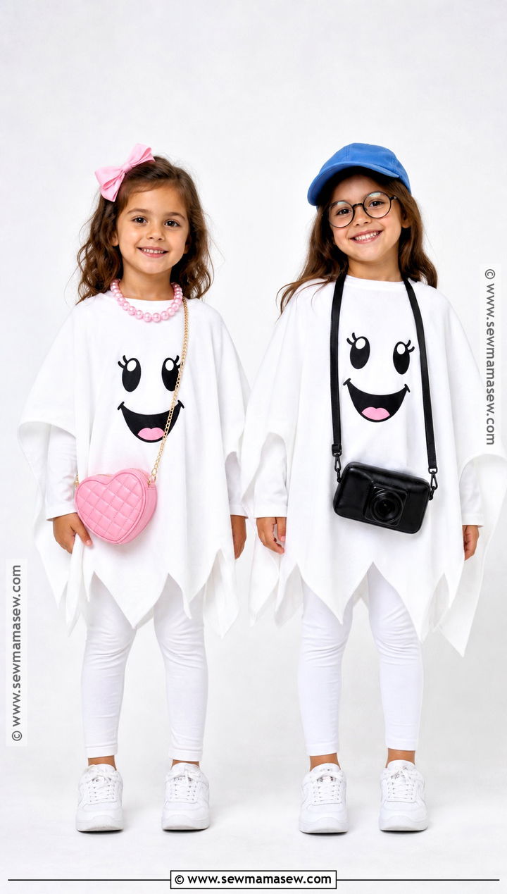 Matching Sheet Ghost Duo Costume - 35 girl duo costumes