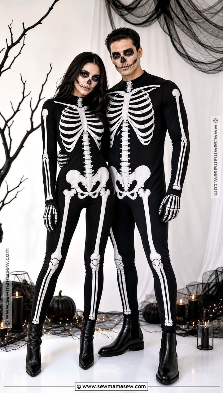 Matching Skeleton Couple Costume - 35 matching couple costumes