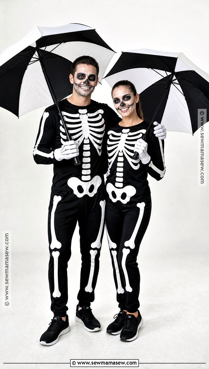 Matching Skeleton Couple Costume - 40 easy couple costumes