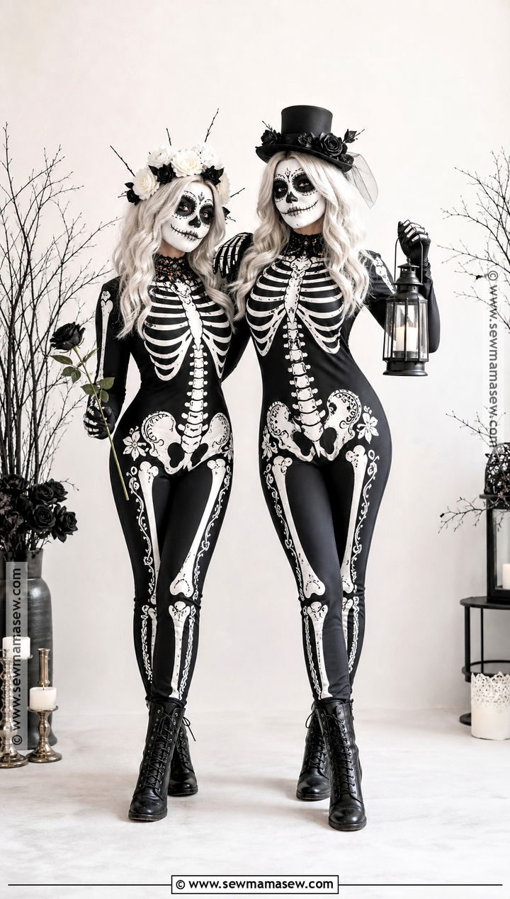 Matching Skeleton Duo Costume - 30 costume duo ideas