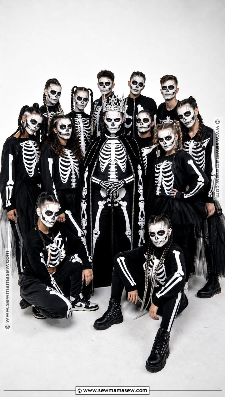 Matching Skeleton Group Costume - 50 group costume ideas
