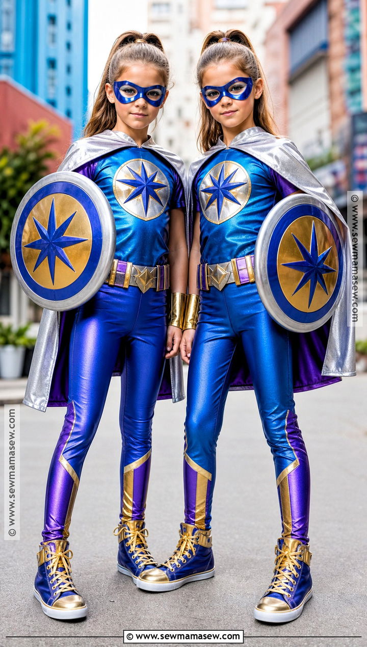 Matching Superhero Twin Costume - 30 Twin Costume Ideas