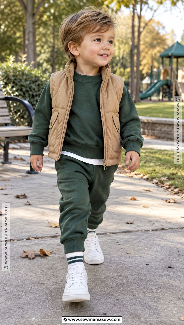 Matching Sweat Set And Sneakers Toddler Fall Outfit - 25 fall toddler outfits