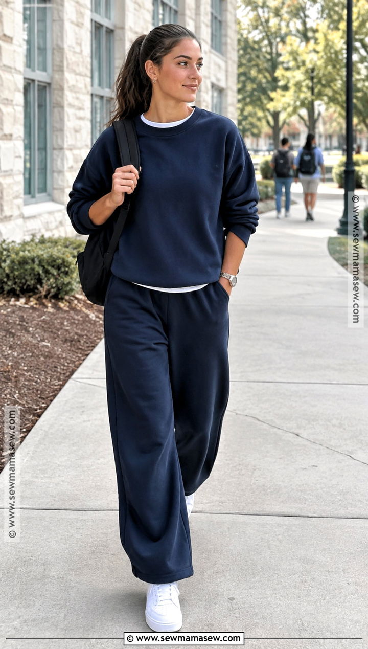 Matching Sweat Set School Outfit - 15 lazy back to school outfits
