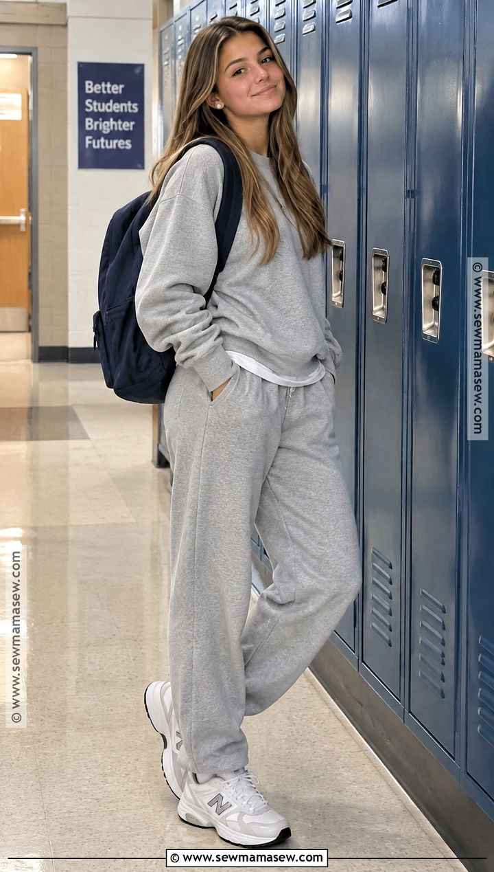 Matching Sweat Set School Outfit - 20 back to school outfit ideas highschool