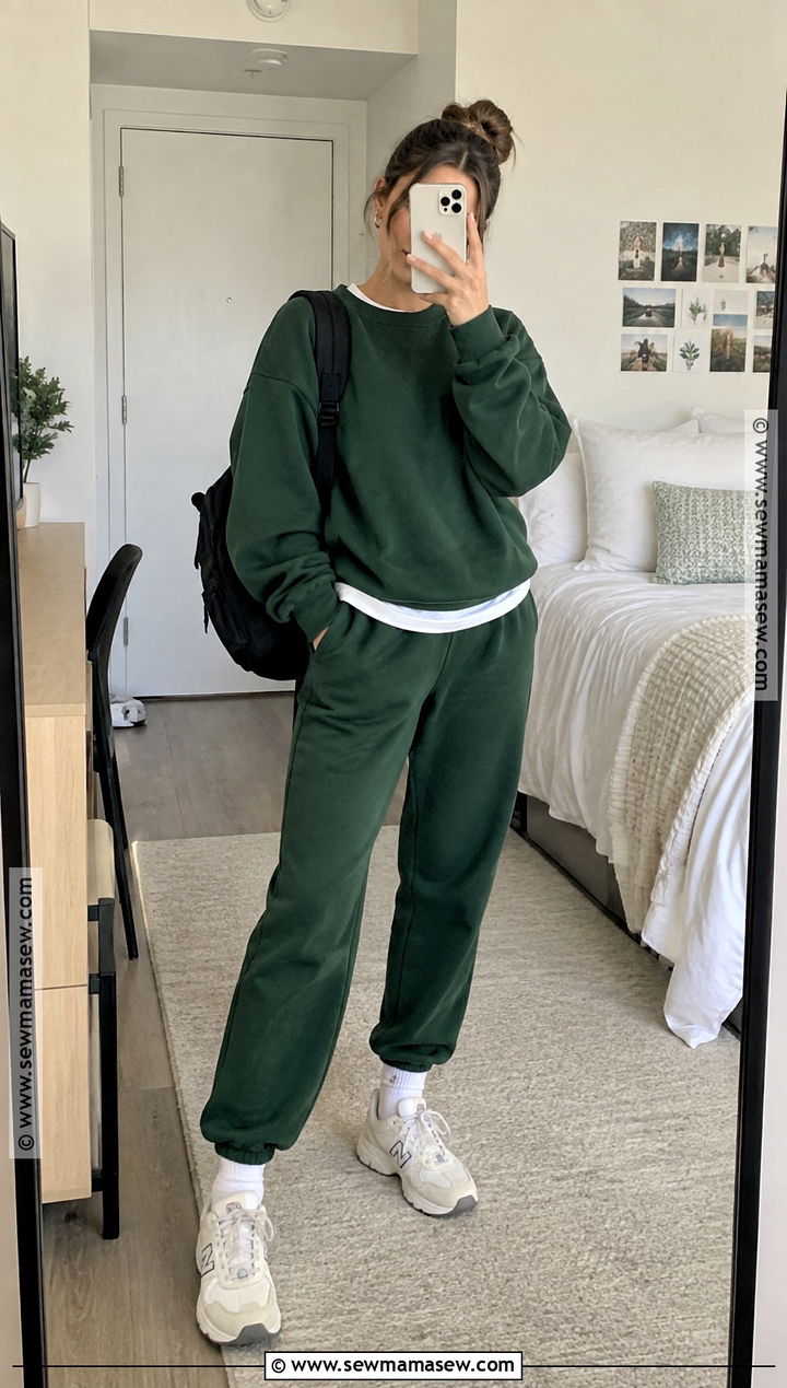 Matching Sweat Set School Outfit - 25 fall outfit ideas for school