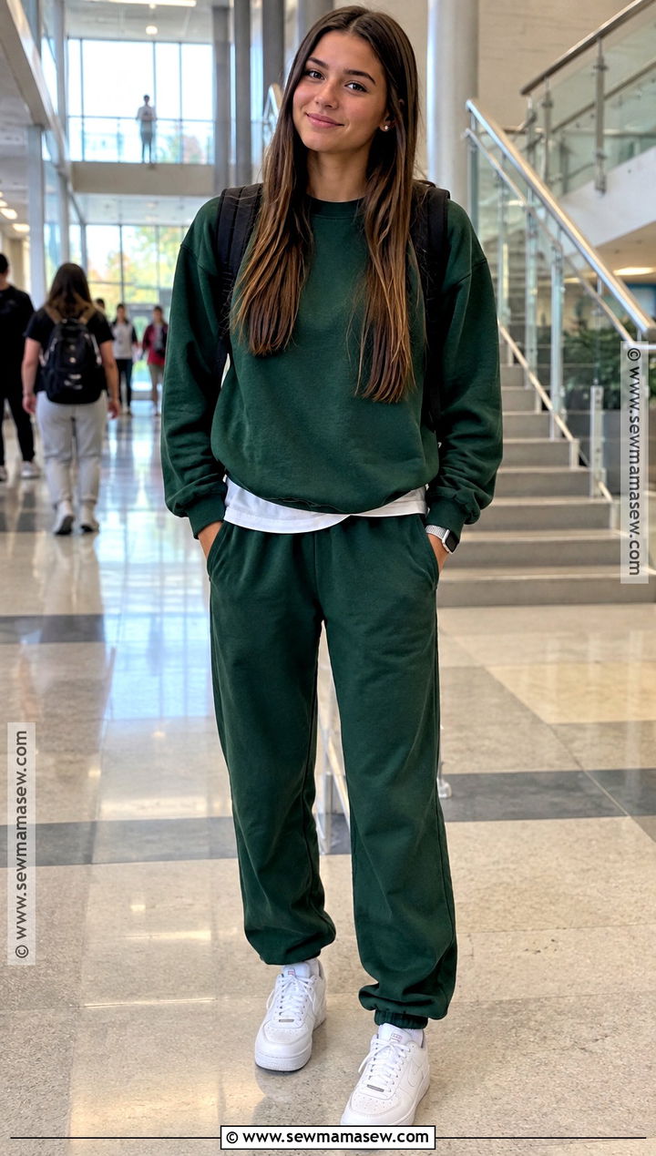 Matching Sweat Set School Outfit - 15 back to school high school outfits