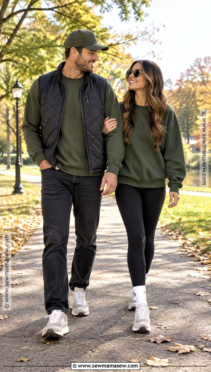 Matching Sweatshirt Fall Couples Outfit - 15 cute fall couples outfits