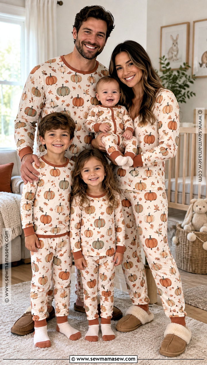 Matching Thanksgiving Family Pajamas With Baby - 15 thanksgiving pajamas for family