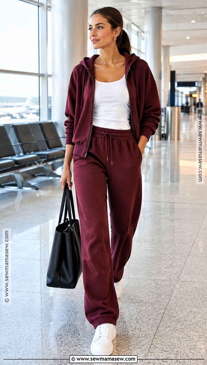 Matching Tracksuit And Leather Sneakers Autumn Outfit - 20 autumn outfits sporty