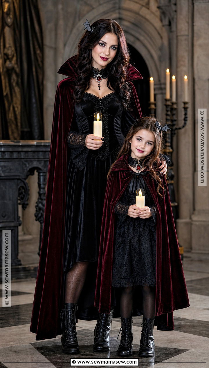 Matching Vampire Costume - 35 Mother Daughter Halloween Costumes