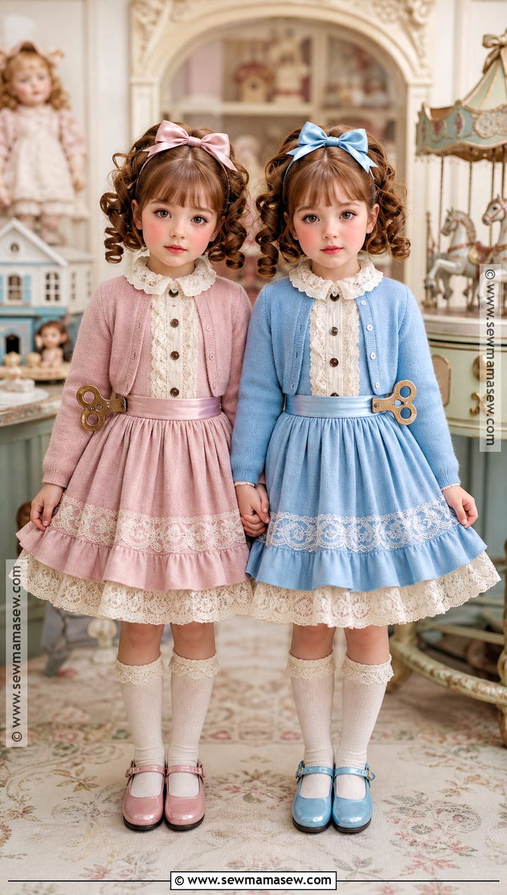 Matching Wind Up Doll Twins Costume - 30 twins costume ideas