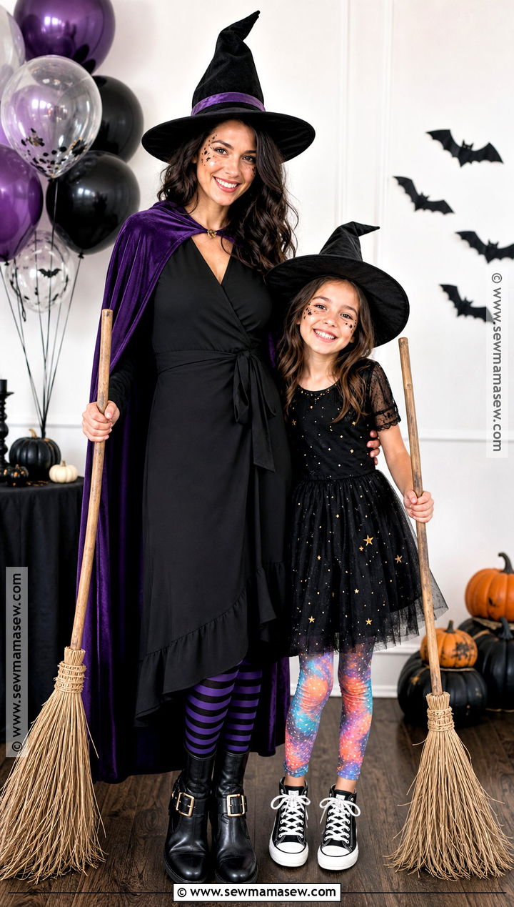 Matching Witch Costume - 30 mom daughter halloween costumes