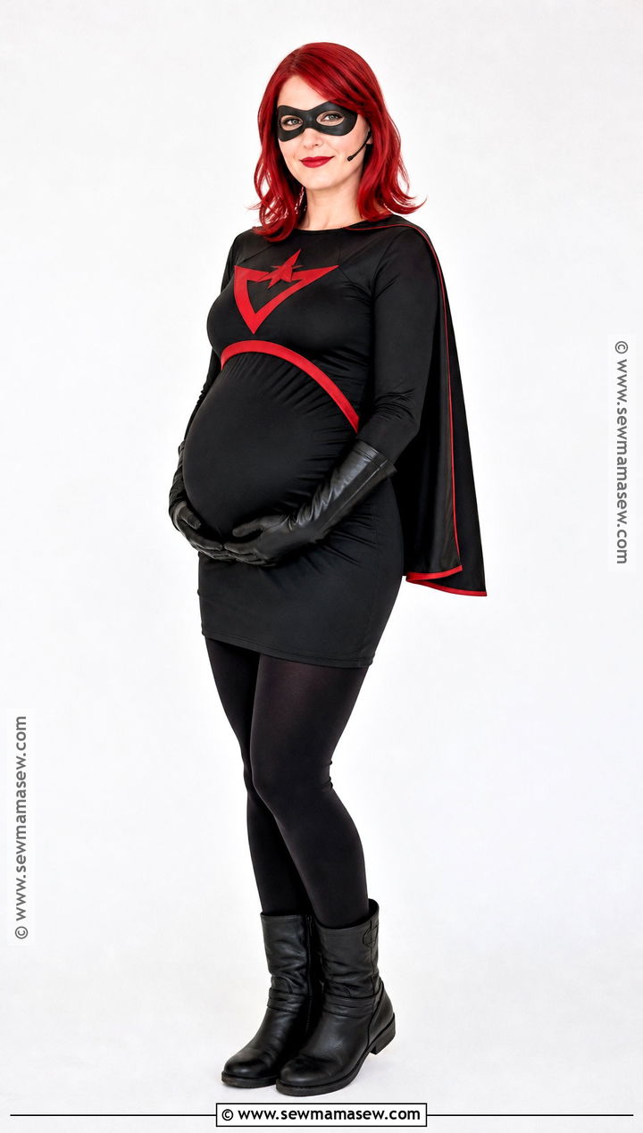 Maternity Batwoman Costume With Stretch Dress - 40 Batwoman Costume Ideas