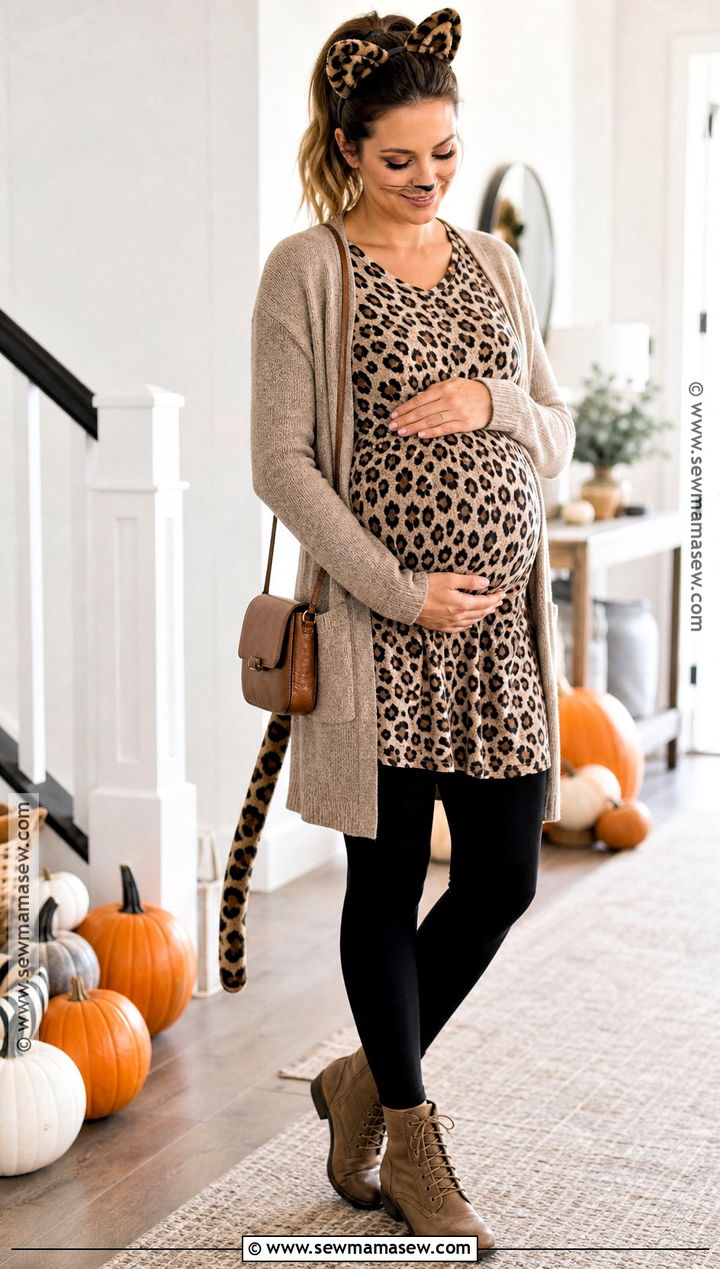 Maternity Cheetah Costume - 45 cheetah halloween costume ideas