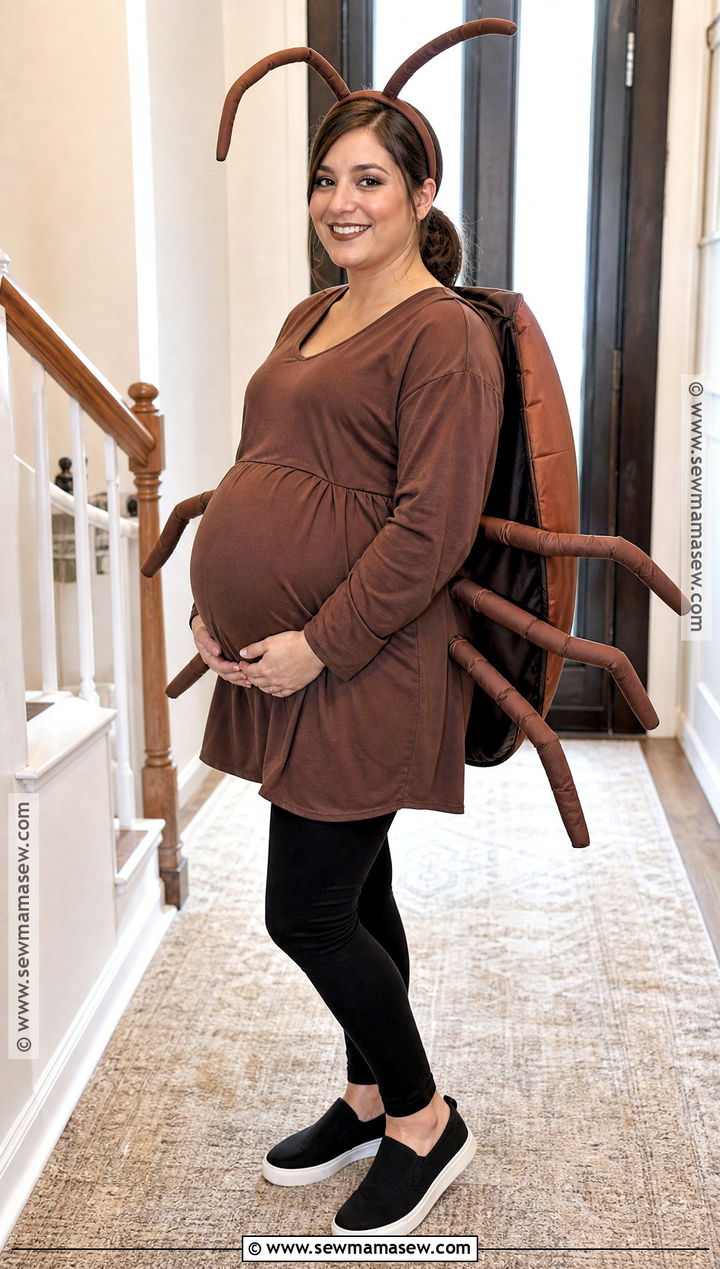 Maternity Cockroach Costume - 30 Cockroach Costume Ideas