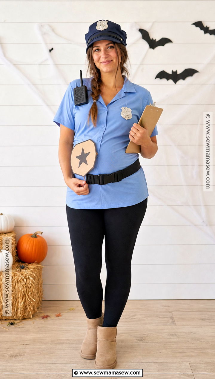 Maternity Cop Costume - 40 cop halloween costume ideas