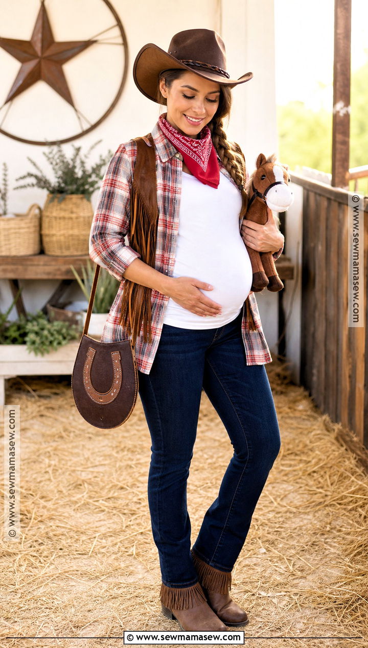 Maternity Cowgirl Costume - 30 costume cowgirl ideas