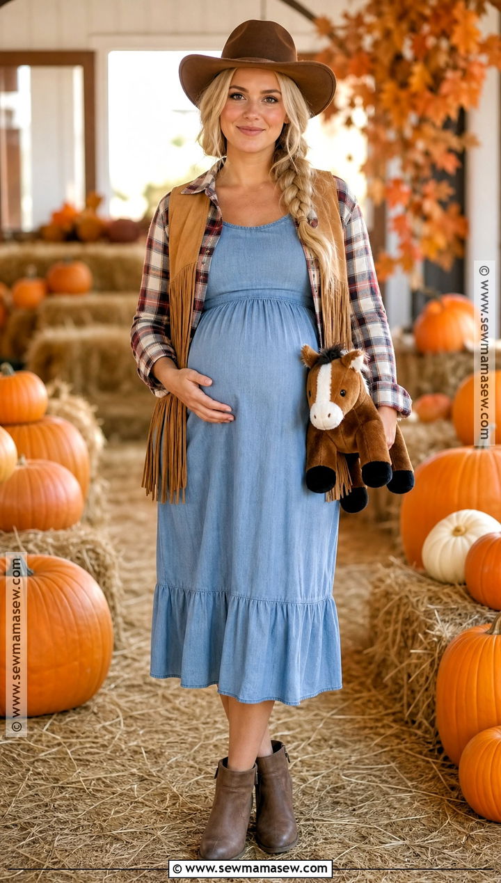 Maternity Cowgirl Halloween Outfit - 40 cowgirl outfits halloween