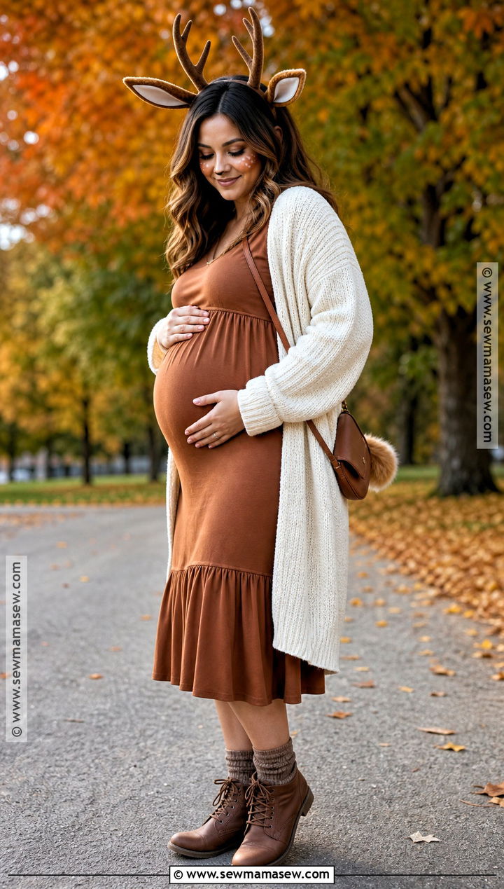 Maternity Deer Costume - 30 Cute Deer Costume Ideas